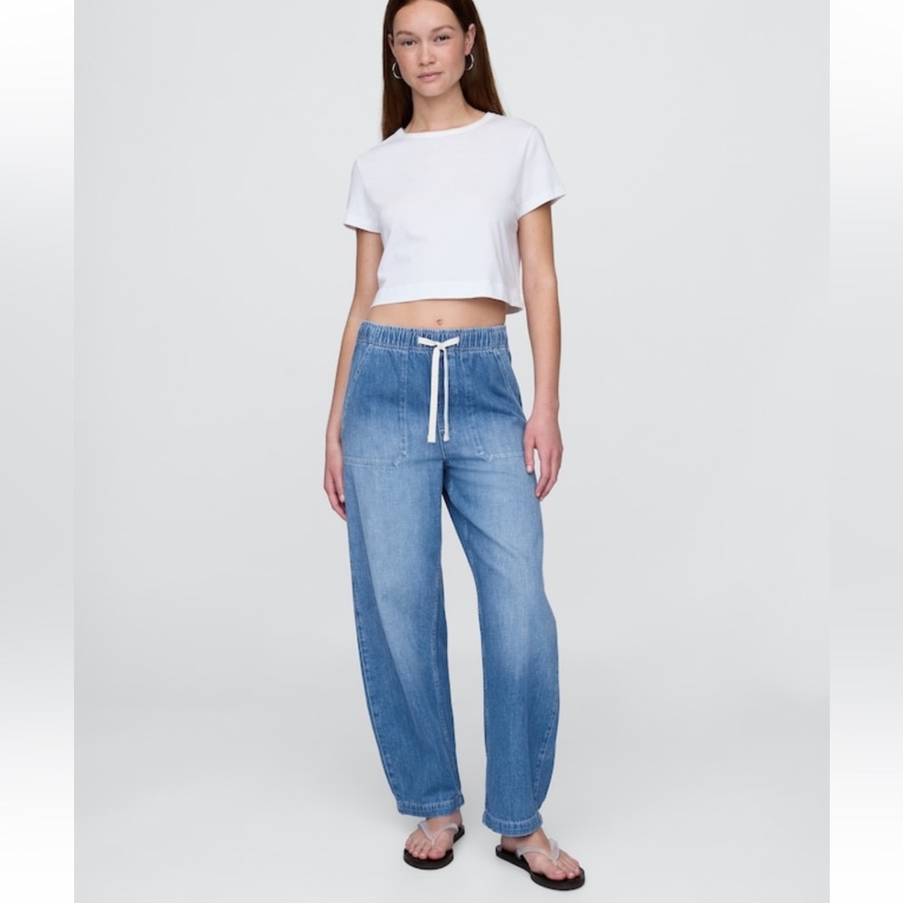 GAP Women's High Rise Easy Barrel Jeans